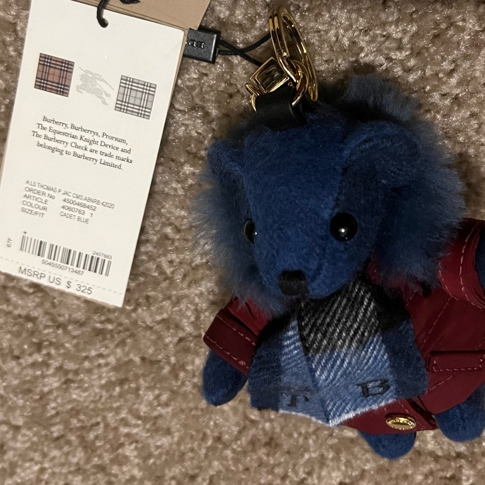 Rare Burberry Thomas Bear bag charm